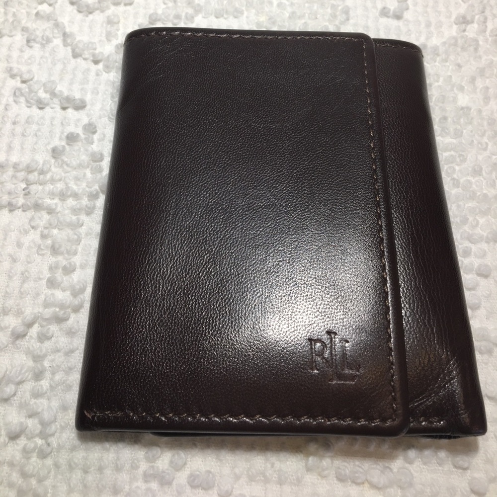 Lauren Ralph Lauren Tri-Fold Leather Wallet